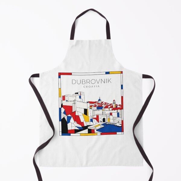 Item preview, Dubrovnik Mondrian style poster 3D designed and sold by CMYKStudio.