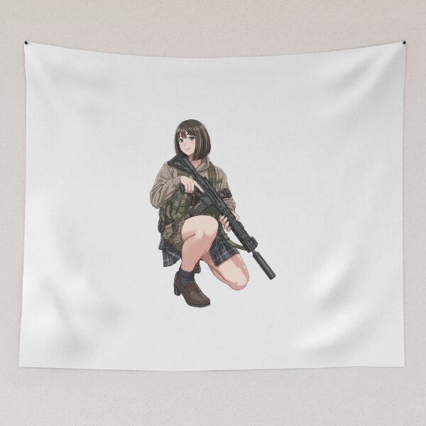 Item preview, Tactical School Girl - Anime Special Ops designed and sold by RAWLIFEGRAPHIC.