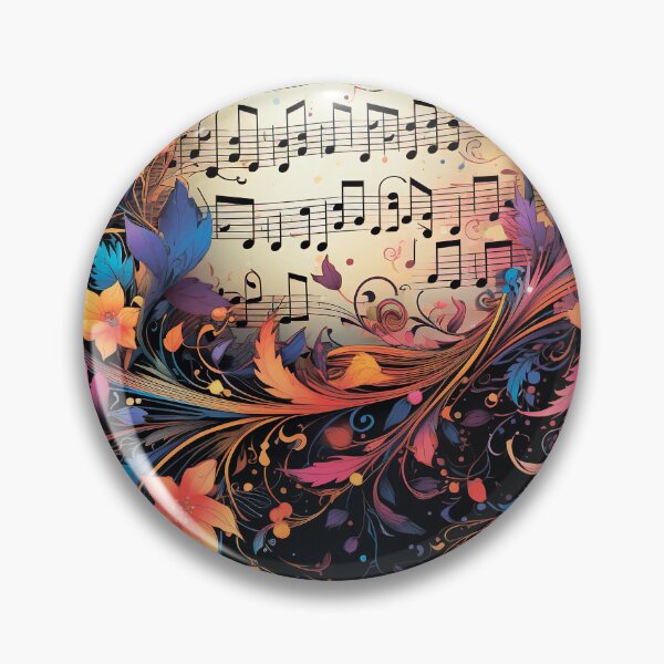 Item preview, Musical pattern. Musical notes and flowers. designed and sold by MagelliShop.