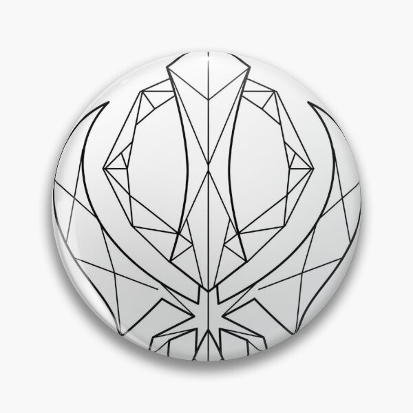 Item preview, Geometric Khanda Minimal Line Art Sikh Symbol designed and sold by Softlife by Harvir.