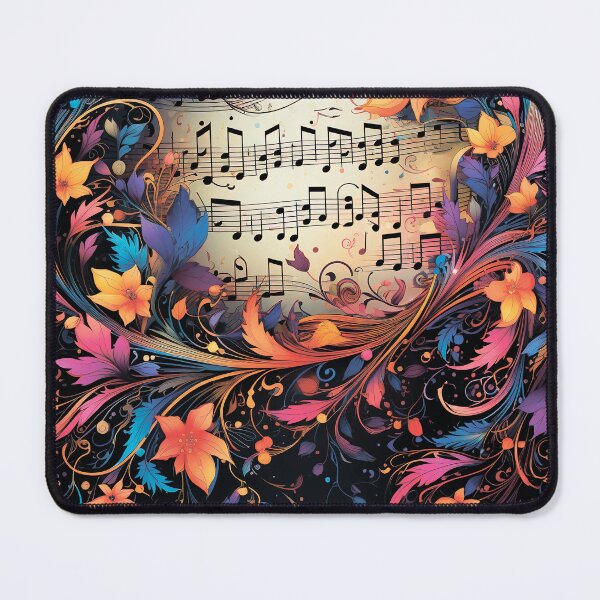 Item preview, Musical pattern. Musical notes and flowers. designed and sold by MagelliShop.