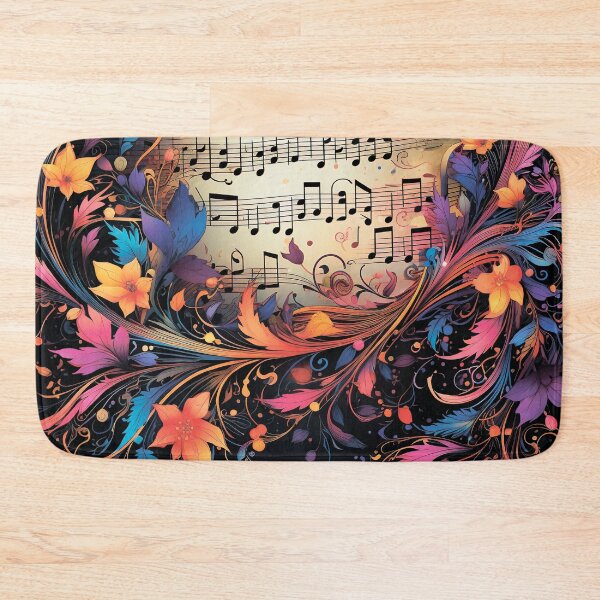 Item preview, Musical pattern. Musical notes and flowers. designed and sold by MagelliShop.