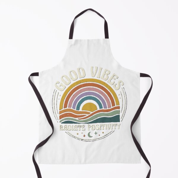 Item preview, Retro Rainbow Good Vibes Radiate Positivity designed and sold by  MV MERCH-ZONE.