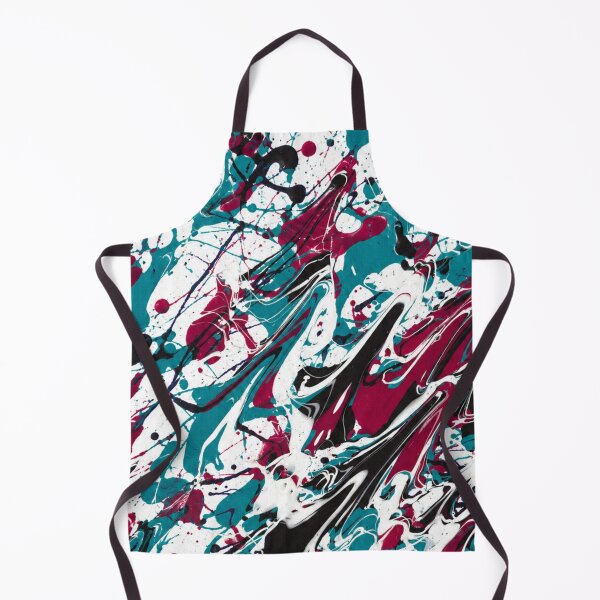 Item preview, Teal Burgundy Black Abstract Marbled Paint Splatter Pattern designed and sold by THE SPLATTERED HAUS BY SAGE BANKS.