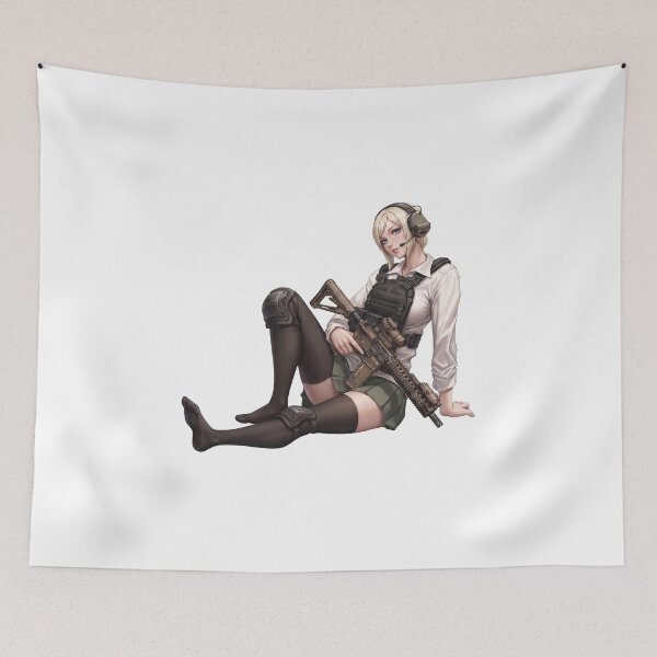 Item preview, Tactical School Girl - Anime Special Ops designed and sold by RAWLIFEGRAPHIC.