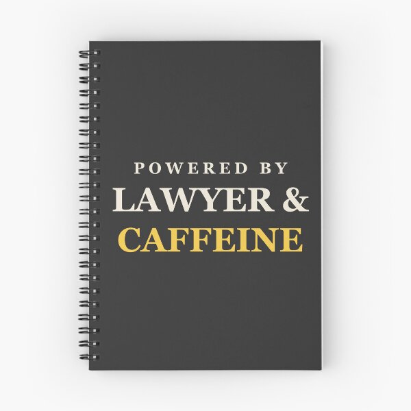 Item preview, Powered By Lawyer & Caffeine - Lawyer designed and sold by RetroThreadWorks.