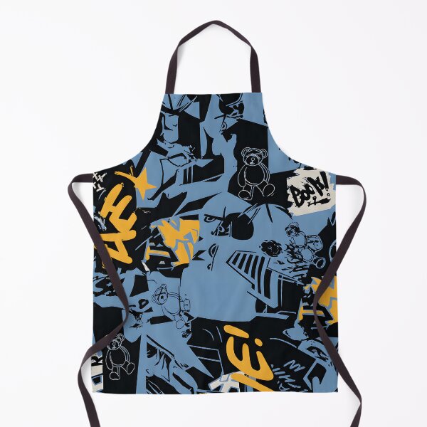 Item preview, Blue Black Graffiti Streetwear Collage designed and sold by Evan-Tees.