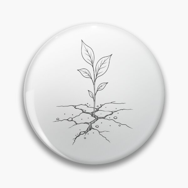 Item preview, Growth Through Adversity Minimalist Plant designed and sold by JMDG Studio.