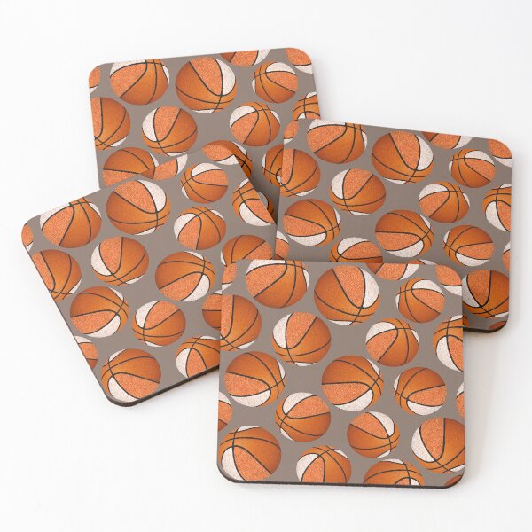 Item preview, stylized basketballs pattern with orange team colors  designed and sold by katzdzynes.