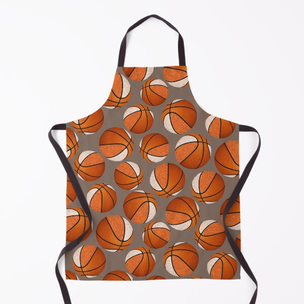 Item preview, stylized basketballs pattern with orange team colors  designed and sold by katzdzynes.