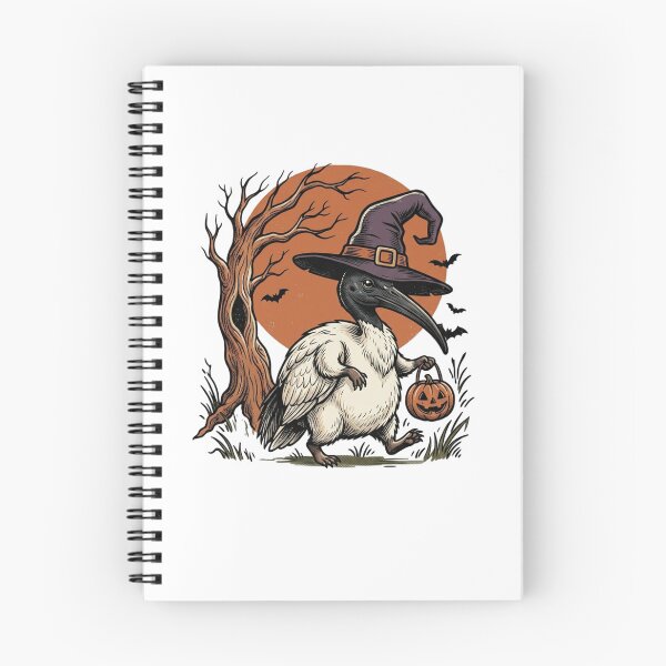 Item preview, Spooky Cute Halloween Bin Chicken Witch Under the Full Moon Pumpkin designed and sold by SOUFIANE1991.