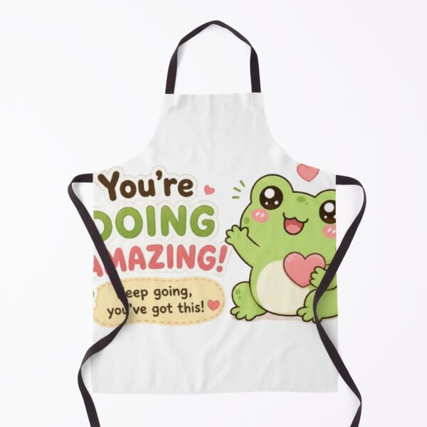 Item preview, Kawaii Frog Sticker ?? | Cute Motivational Frog “You’re Doing Amazing” designed and sold by Vegasstickers.
