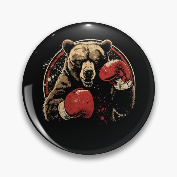 Item preview, Retro Boxing Bear Vintage Fierce Fighter Animal designed and sold by Moizento.