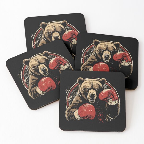 Item preview, Retro Boxing Bear Vintage Fierce Fighter Animal designed and sold by Moizento.