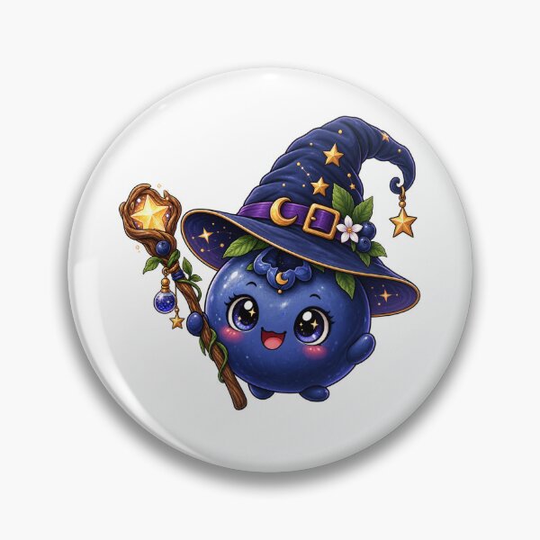 Item preview, Sweet blueberry witch with star wand designed and sold by KayalieCraft.