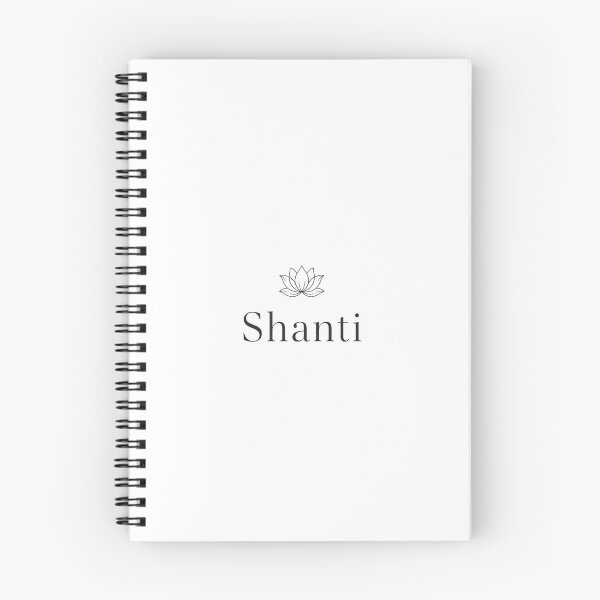 Item preview, Shanti Lotus Minimal Peace Typography designed and sold by Softlife by Harvir.