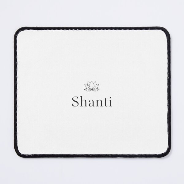 Item preview, Shanti Lotus Minimal Peace Typography designed and sold by Softlife by Harvir.