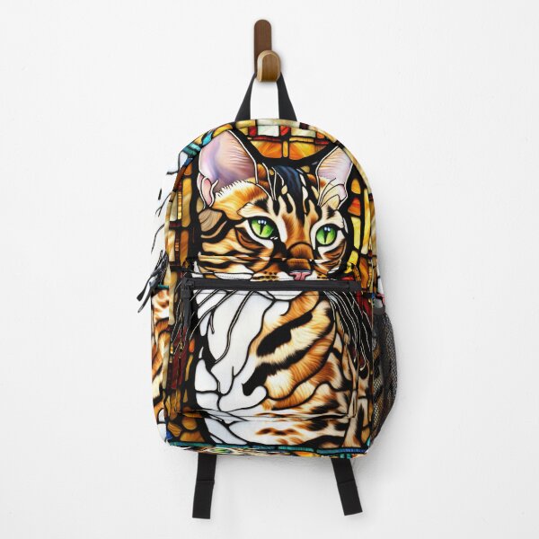 Item preview, Bengal Cat Stained Glass Mosaic Portrait designed and sold by pinkal.
