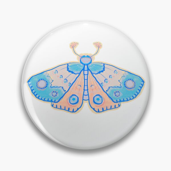 Item preview, Blue and Peach Moth designed and sold by blu--thursday.