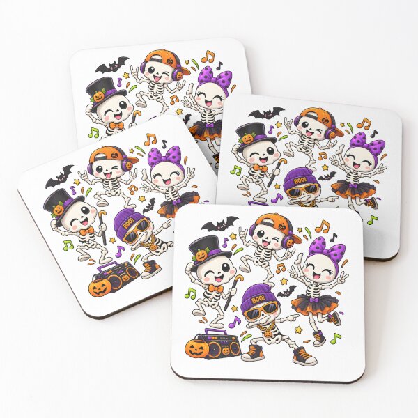 Item preview, Funny Dancing Skeletons Halloween Party designed and sold by TinyWeird.
