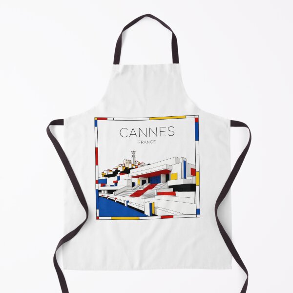 Item preview, Cannes Mondrian style poster 3D designed and sold by CMYKStudio.