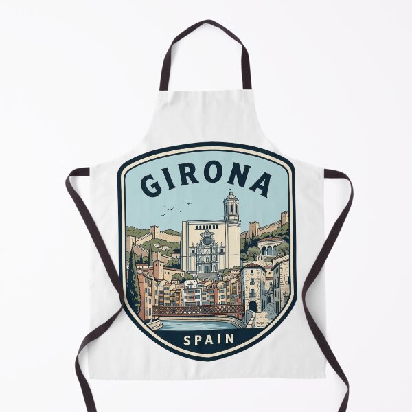 Item preview, Girona Spain Travel Emblem Vintage Skyline designed and sold by k3rstman1.
