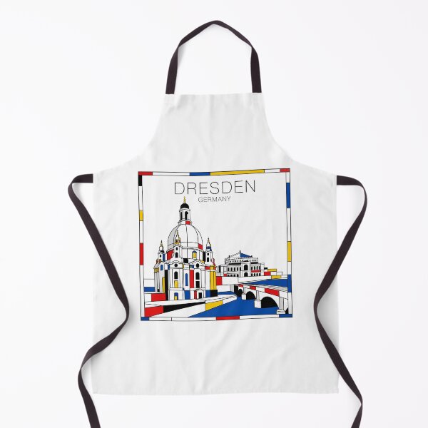 Item preview, Dresden Mondrian style poster 3D designed and sold by CMYKStudio.