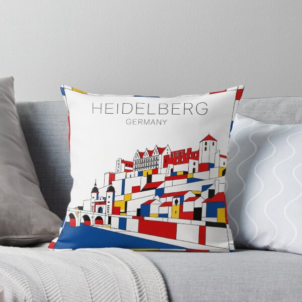 Item preview, Heidelberg Mondrian style poster 3D designed and sold by CMYKStudio.