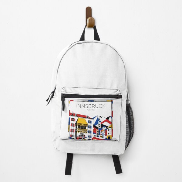 Item preview, Innsbruck Mondrian style poster 3D designed and sold by CMYKStudio.
