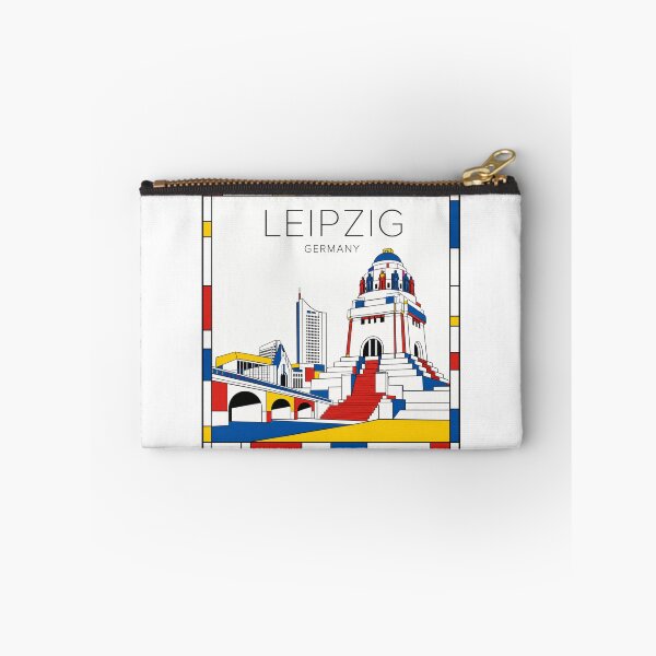 Item preview, Leipzig Mondrian style poster 3D designed and sold by CMYKStudio.