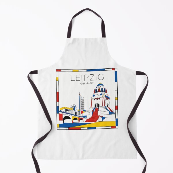 Item preview, Leipzig Mondrian style poster 3D designed and sold by CMYKStudio.