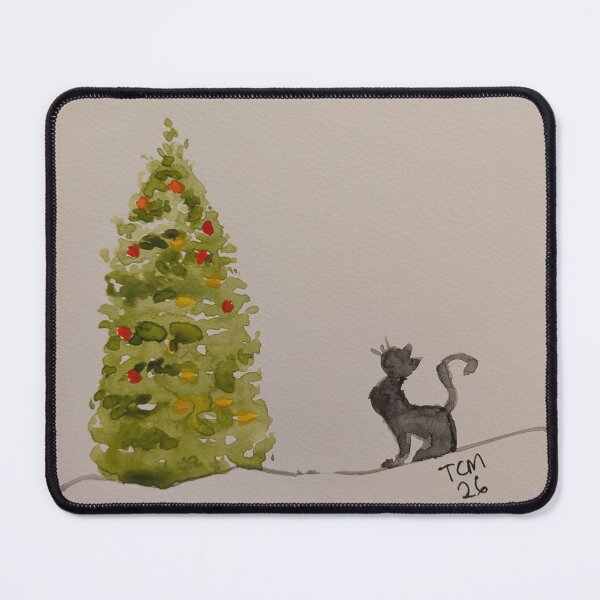 Item preview, Cat and Xmas Tree 1 designed and sold by Tracey1401.
