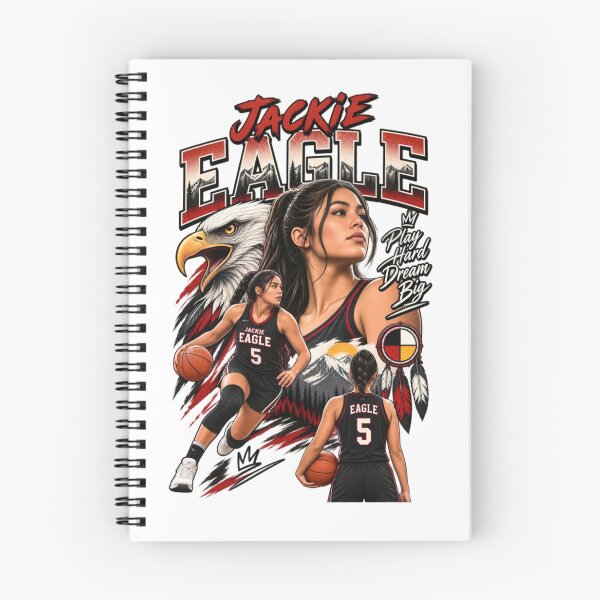 Item preview, Jackie Eagle Basketball – Play Hard Dream Big designed and sold by CatLovers Studio.