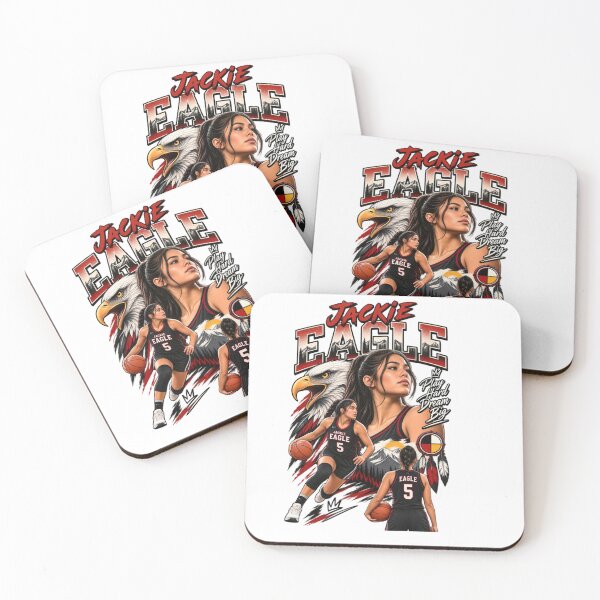 Item preview, Jackie Eagle Basketball – Play Hard Dream Big designed and sold by CatLovers Studio.