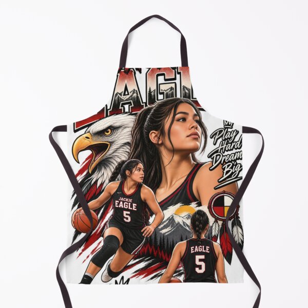 Item preview, Jackie Eagle Basketball – Play Hard Dream Big designed and sold by CatLovers Studio.