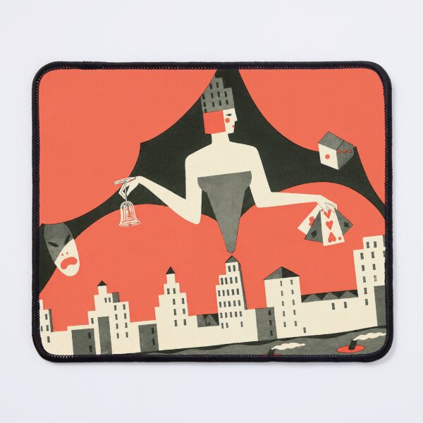 Item preview, New Yorker Poster, Art Deco Wall Art, Flapper Over New York City, Vintage Decor Lovers designed and sold by RickE.