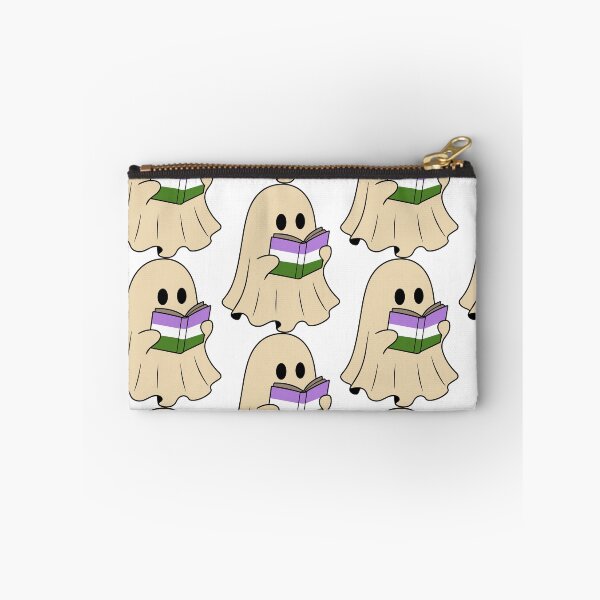 Item preview, Genderqueer Halloween Ghost Reading Book designed and sold by Cannaxes Studio.