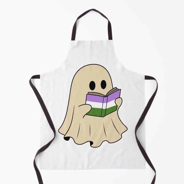 Item preview, Genderqueer Halloween Ghost Reading Book designed and sold by Cannaxes Studio.