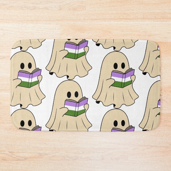 Item preview, Genderqueer Halloween Ghost Reading Book designed and sold by Cannaxes Studio.