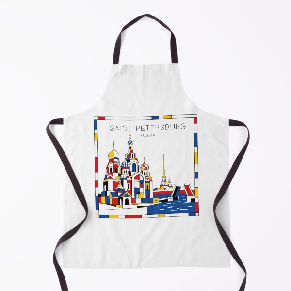Item preview, Saint Petersburg Mondrian style poster 3D designed and sold by CMYKStudio.