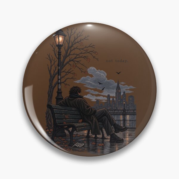 Item preview, Not Today – Dark Retro Pixel Art designed and sold by BYVOK.