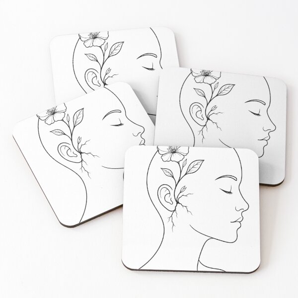 Item preview, Inner Growth Botanical Woman Line Art designed and sold by JMDG Studio.