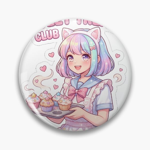 Item preview, Sweet Treats Club - Cute Anime Baking Sticker designed and sold by CreativeLook25.