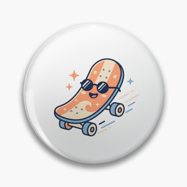 Item preview, Cool Kawaii Skateboard Wearing Sunglasses Retro Art designed and sold by ajamzbox.