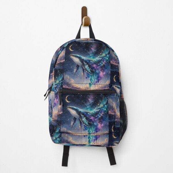 Item preview, Whale in Deep Space Cosmic Galaxy Fantasy Art designed and sold by Ink-verse-.