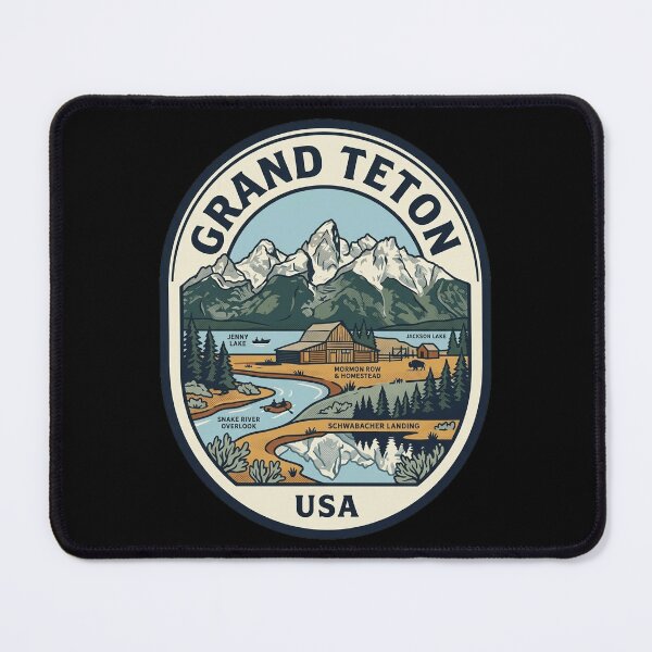 Item preview, Grand Teton National Park Wyoming Vintage Badge designed and sold by k3rstman1.