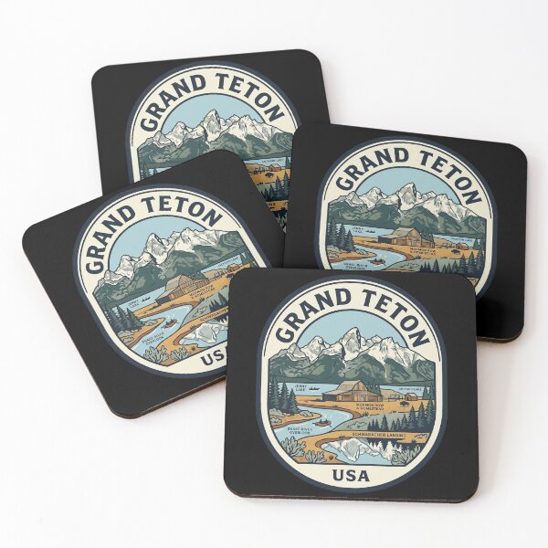 Item preview, Grand Teton National Park Wyoming Vintage Badge designed and sold by k3rstman1.