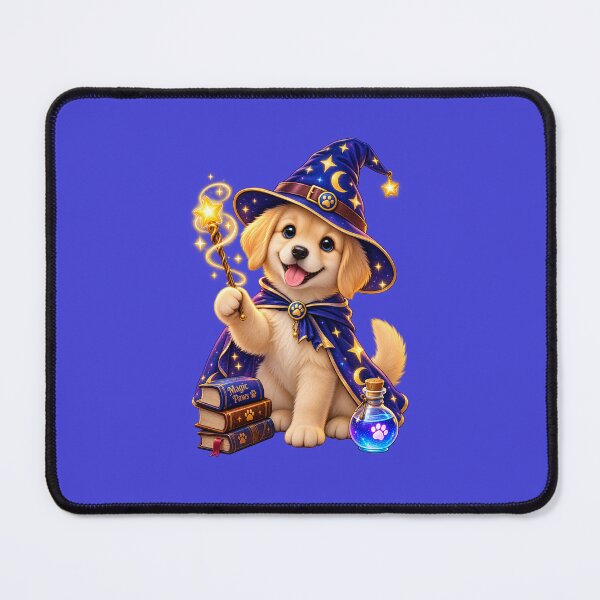 Item preview, Magical Wizard Dog Sticker | Cute Fantasy Puppy Magic Paws | Enchanted Dog Lover Gift designed and sold by Ishratparween11.