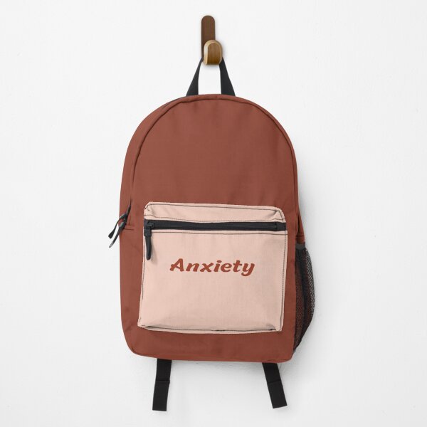 Item preview, Anxiety – Bold typographic design in terracotta on a pastel background designed and sold by Kokorolab.