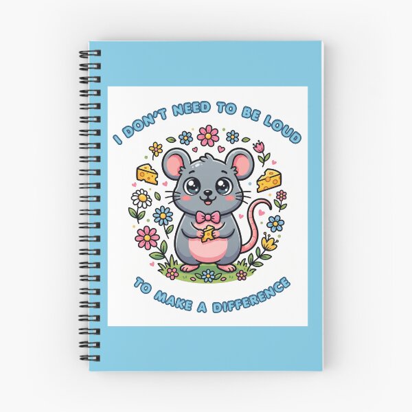 Item preview, Cute Mouse with Flowers designed and sold by amusefullife.